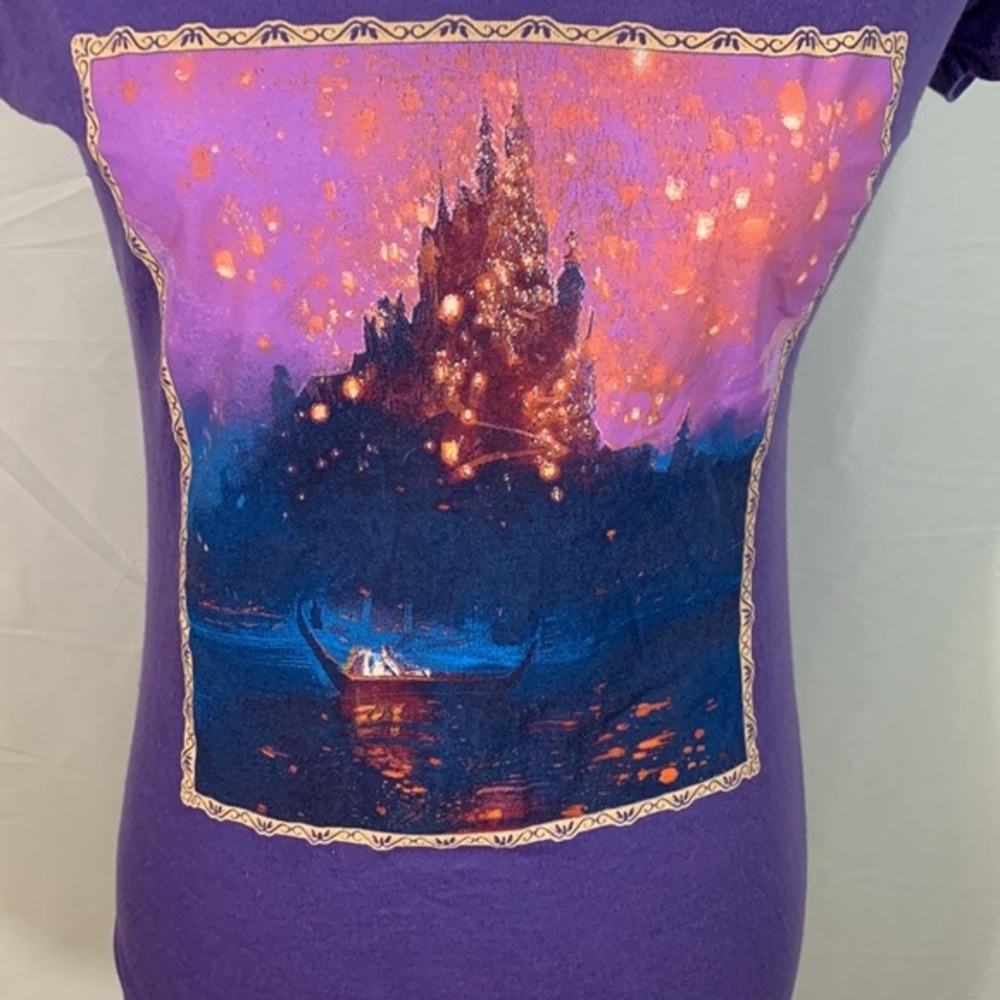 Disney Tangled Purple T-Shirt - Picture 2 of 6